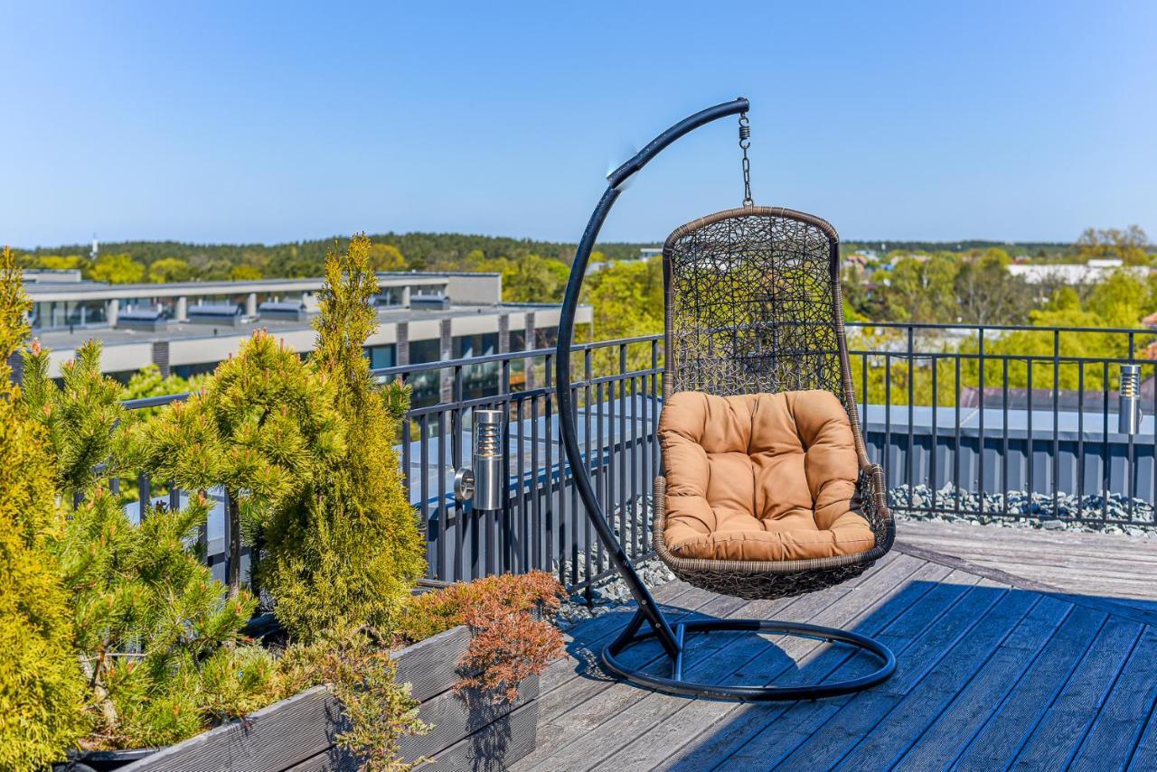 Sea View Penthouse Terrace Palanga Old Town Apartment Exterior foto