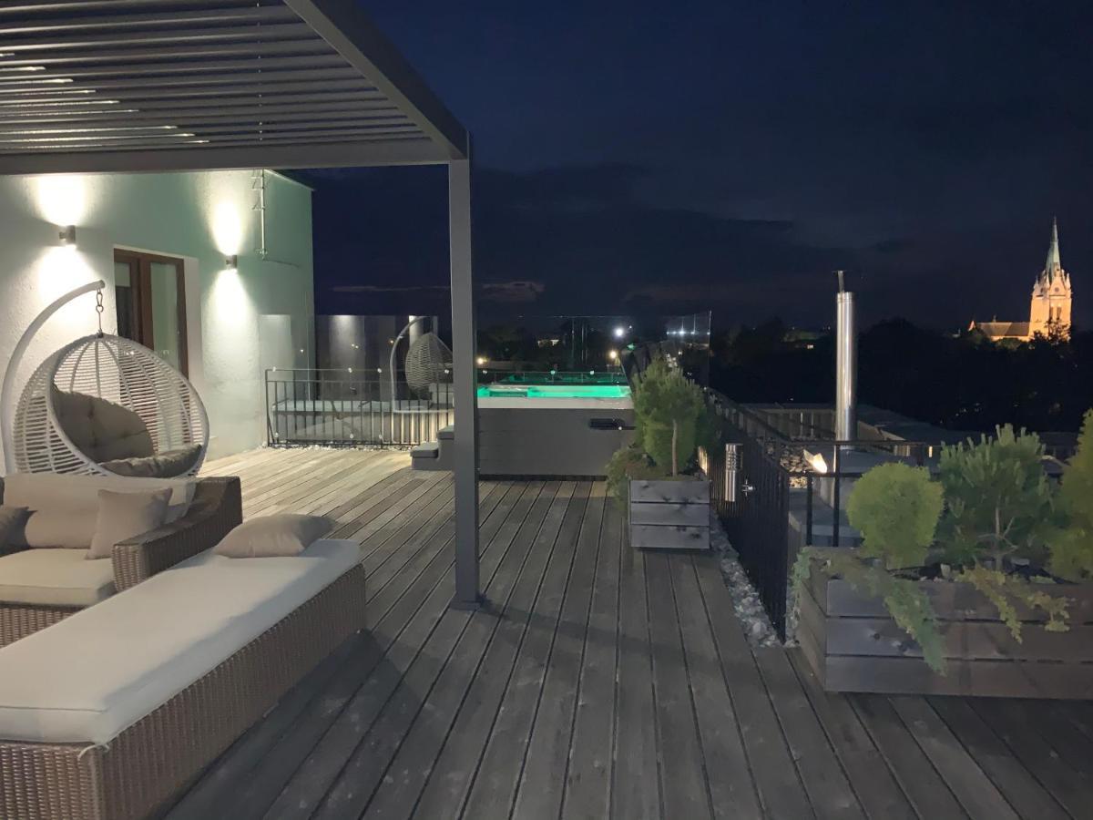 Sea View Penthouse Terrace Palanga Old Town Apartment Exterior foto
