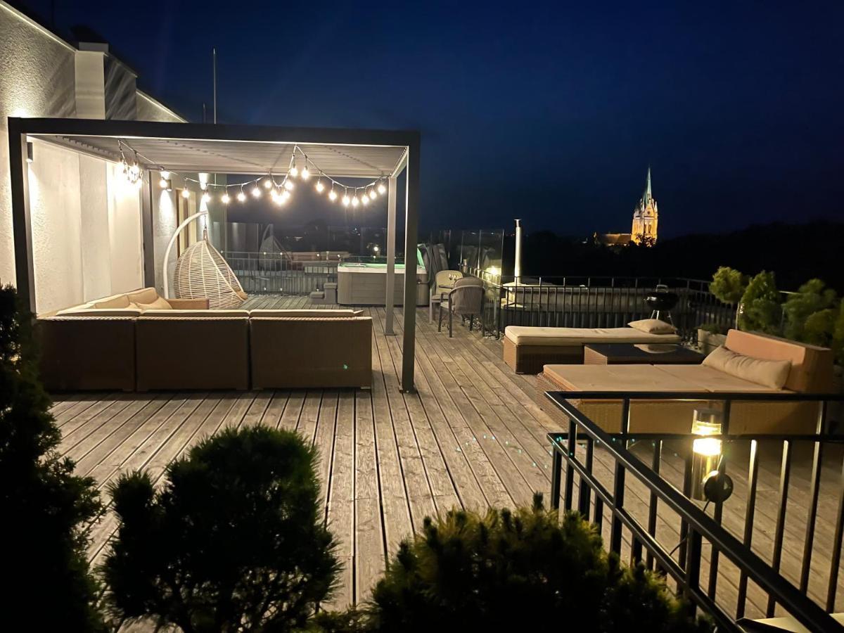 Sea View Penthouse Terrace Palanga Old Town Apartment Exterior foto