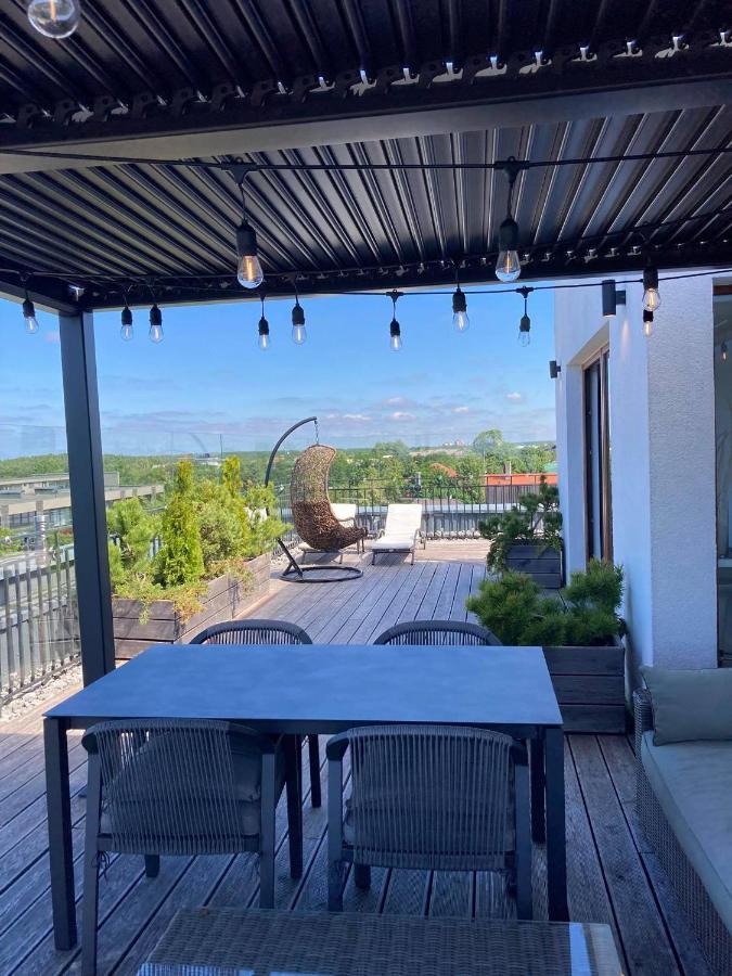 Sea View Penthouse Terrace Palanga Old Town Apartment Exterior foto