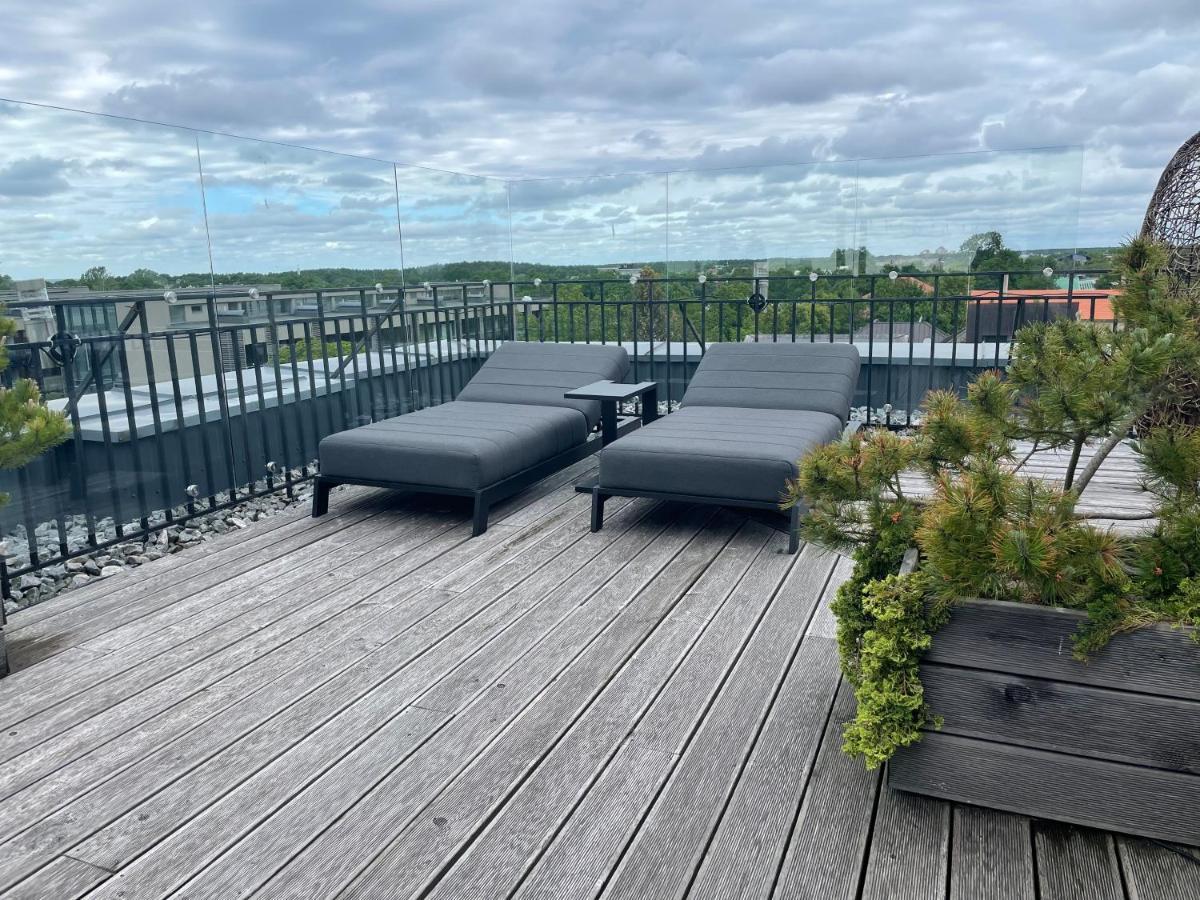 Sea View Penthouse Terrace Palanga Old Town Apartment Exterior foto