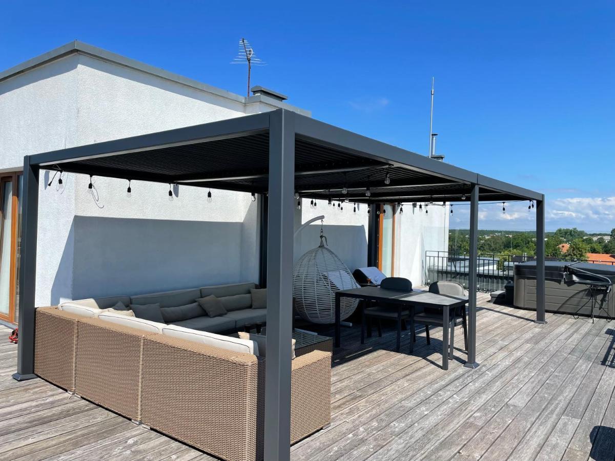 Sea View Penthouse Terrace Palanga Old Town Apartment Exterior foto