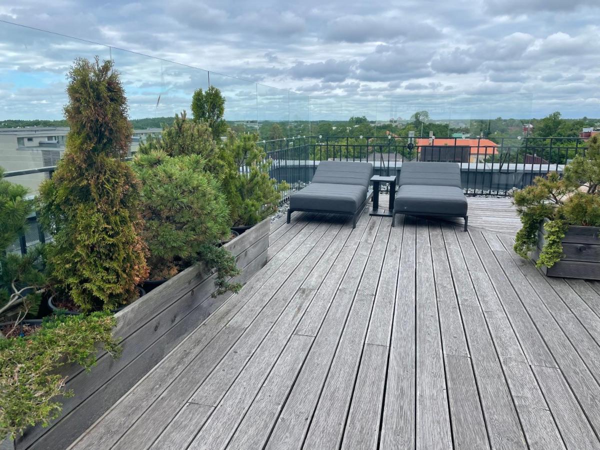 Sea View Penthouse Terrace Palanga Old Town Apartment Exterior foto