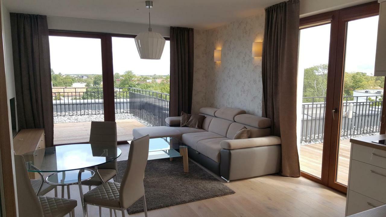Sea View Penthouse Terrace Palanga Old Town Apartment Exterior foto