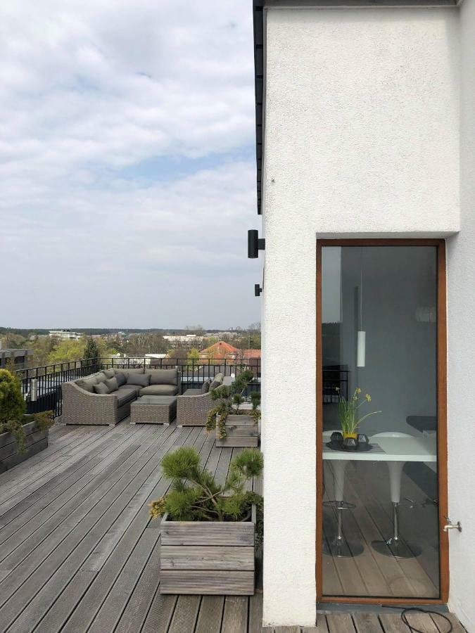 Sea View Penthouse Terrace Palanga Old Town Apartment Exterior foto