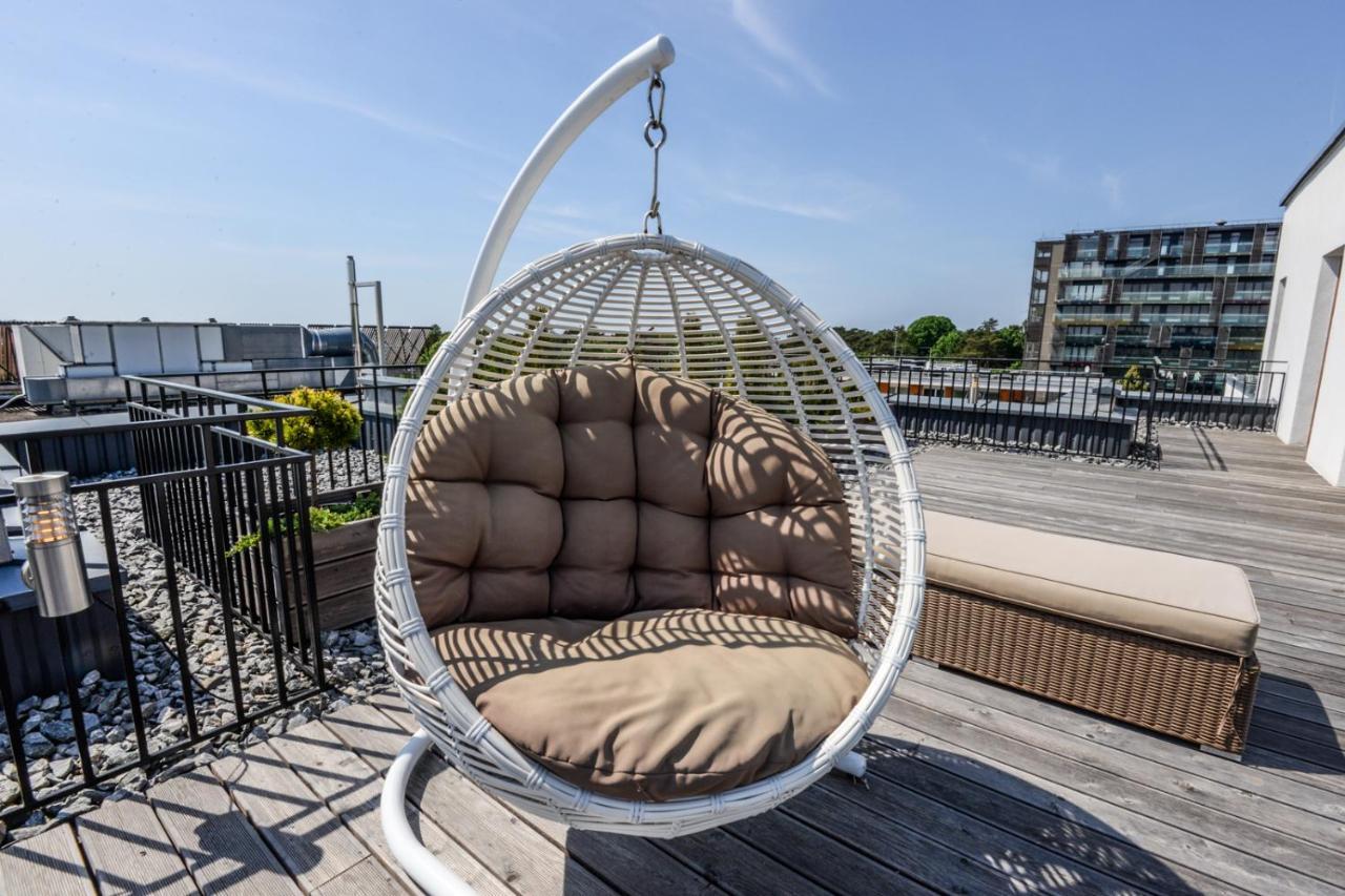 Sea View Penthouse Terrace Palanga Old Town Apartment Exterior foto