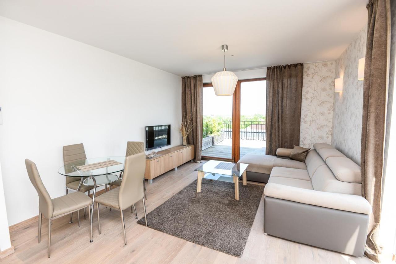 Sea View Penthouse Terrace Palanga Old Town Apartment Exterior foto